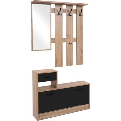 Die Möbelfundgrube Garderoben Set 2-teilig Artisan Eiche 98 x 180 cm - RUDOLF Die Möbelfundgrube Garderoben Set 2-teilig Artisan Eiche 98 x 180 cm - RUDOLF