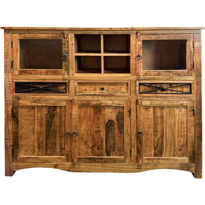 Massivart Highboard 5 Türen Akazie massiv lackiert montiert 160 cm - ACANO Massivart Highboard 5 Türen Akazie massiv lackiert montiert 160 cm - ACANO
