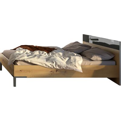 Die Möbelfundgrube Doppelbett Futonbett 180 x 200 cm Artisan Eiche - SPOSAMI Die Möbelfundgrube Doppelbett Futonbett 180 x 200 cm Artisan Eiche - SPOSAMI