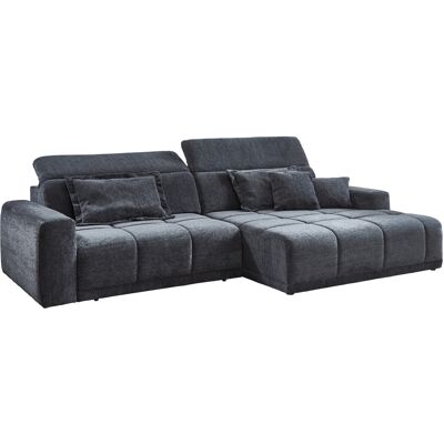 Massivart Ecksofa anthrazit elektrisch ausfahrbar 288 cm - OT rechts - BROOK Massivart Ecksofa anthrazit elektrisch ausfahrbar 288 cm - OT rechts - BROOK