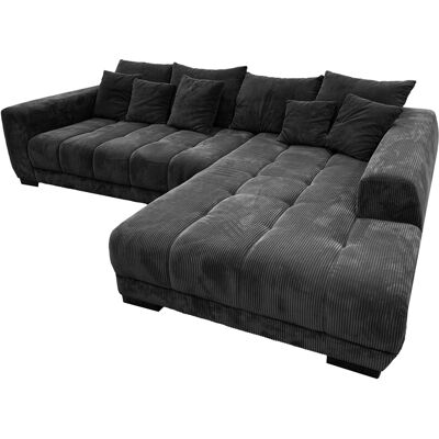 Massivart Ecksofa Cord grau 300 x 215 cm - OT rechts - ARTEMIS Massivart Ecksofa Cord grau 300 x 215 cm - OT rechts - ARTEMIS