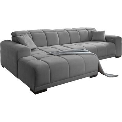Massivart Ecksofa grau elektrisch ausfahrbar 301 cm - MASTER Massivart Ecksofa grau elektrisch ausfahrbar 301 cm - MASTER