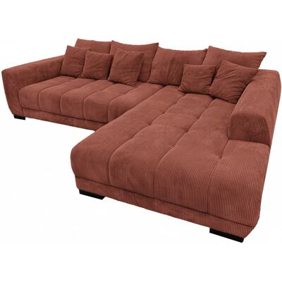 Massivart Ecksofa Cord rost 300 x 215 cm - OT rechts - ARTEMIS Massivart Ecksofa Cord rost 300 x 215 cm - OT rechts - ARTEMIS