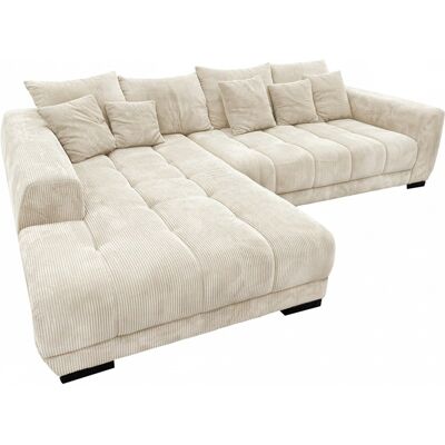 Massivart Ecksofa Cord beige 300 x 215 cm - OT links - ARTEMIS Massivart Ecksofa Cord beige 300 x 215 cm - OT links - ARTEMIS
