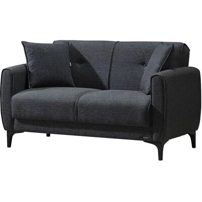 Die Möbelfundgrube Einzelsofa anthrazit Schlaffunktion ausziehbar 2-Sitzer 138 cm - SAHIN Die Möbelfundgrube Einzelsofa anthrazit Schlaffunktion ausziehbar 2-Sitzer 138 cm - SAHIN