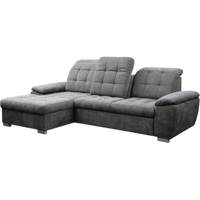 Die Möbelfundgrube Ecksofa mit Schlaffunktion anthrazit 260 cm - Bettkasten - MAIKE Die Möbelfundgrube Ecksofa mit Schlaffunktion anthrazit 260 cm - Bettkasten - MAIKE