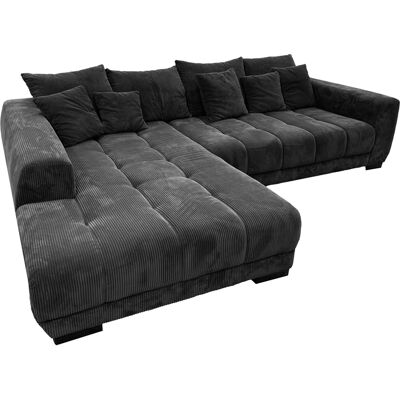 Massivart Ecksofa Cord grau 300 x 215 cm - OT links - ARTEMIS Massivart Ecksofa Cord grau 300 x 215 cm - OT links - ARTEMIS