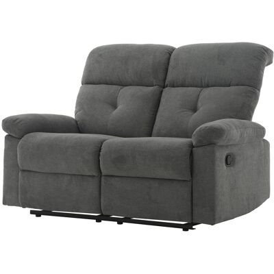 Die Möbelfundgrube Einzelsofa Microfaser grau 136 cm - Relaxfunktion - RIVERA Die Möbelfundgrube Einzelsofa Microfaser grau 136 cm - Relaxfunktion - RIVERA