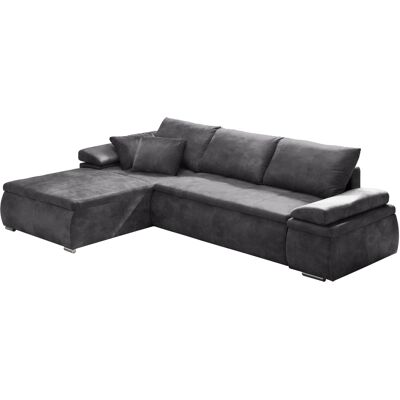 Massivart Ecksofa mit Schlaffunktion anthrazit Bettkasten 268 cm - CELINA Massivart Ecksofa mit Schlaffunktion anthrazit Bettkasten 268 cm - CELINA