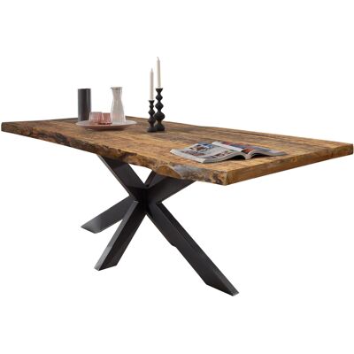 Massivart Esstisch Baumkantentisch massiv 200 cm Mango lackiert - TIM Massivart Esstisch Baumkantentisch massiv 200 cm Mango lackiert - TIM