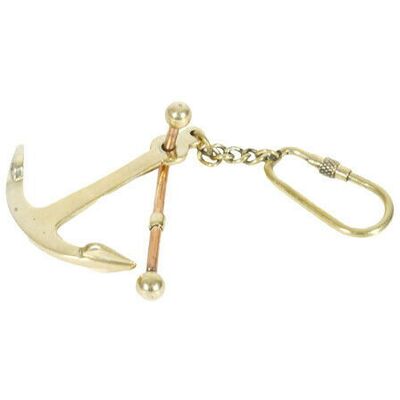 Authentic Models Anchor Keychain Brass Authentic Models Anchor Keychain Brass