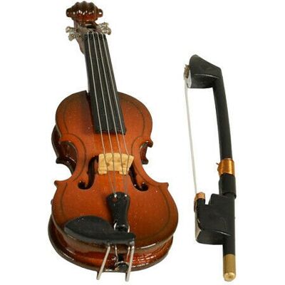 Authentic Models Violin Decoration Brown Authentic Models Violin Decoration Brown