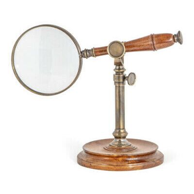 Authentic Models Magnifying Glass With Stand, Bronzed Authentic Models Magnifying Glass With Stand, Bronzed