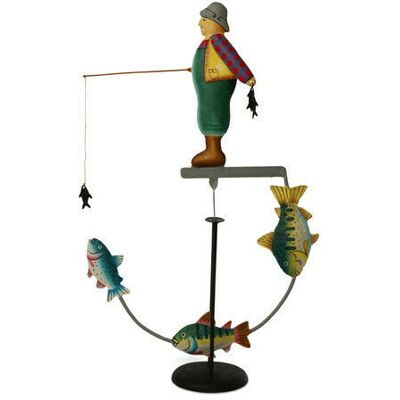 Authentic Models Fly Fisherman Decoration Authentic Models Fly Fisherman Decoration