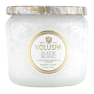Voluspa Maison Blanc Suede Blanc Duftkerze - Duftkerze Voluspa Maison Blanc Suede Blanc Duftkerze - Duftkerze