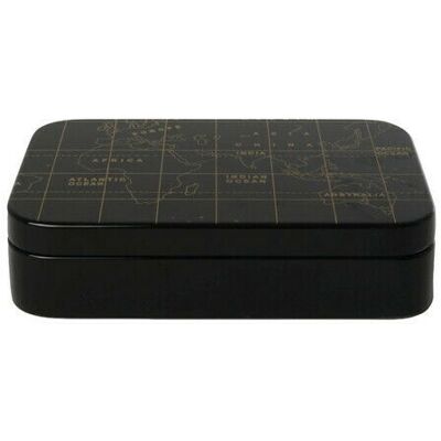 Authentic Models World Map Box Black Authentic Models World Map Box Black