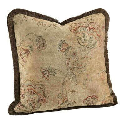 Artwood Miralago Flower Cushion Cover Fringes Beige Artwood Miralago Flower Cushion Cover Fringes Beige