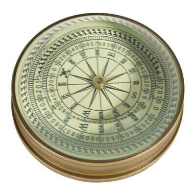 Authentic Models 3" Facet Compass Brass Authentic Models 3" Facet Compass Brass