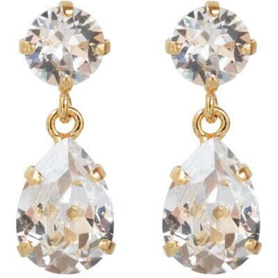 Caroline Svedbom Mini Drop Earrings Crystal Caroline Svedbom Mini Drop Earrings Crystal