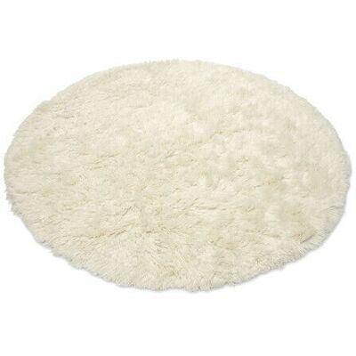 Classic Collection Cloudy Wollteppich - 160cm Rund - Weiß Classic Collection Cloudy Wollteppich - 160cm Rund - Weiß