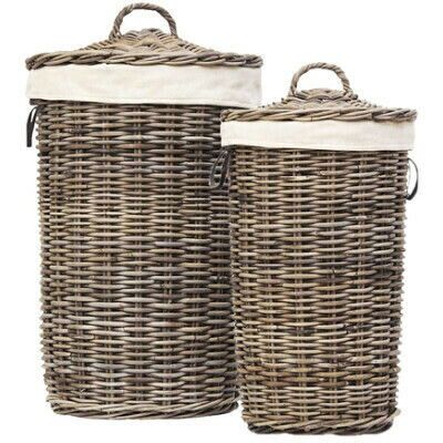 Artwood Kubu Wäschekorb Rattan 2er-Set Artwood Kubu Wäschekorb Rattan 2er-Set