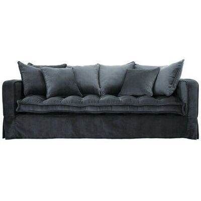 Artwood Greenwich Sofa 3-Sitzer Samt eisengrau Artwood Greenwich Sofa 3-Sitzer Samt eisengrau