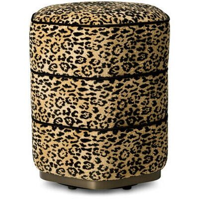 Eichholtz Roosevelt Hocker Bernard Leopard Camel Eichholtz Roosevelt Hocker Bernard Leopard Camel