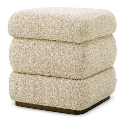 Eichholtz Fifth Hocker Winslow Chenille Beige Eichholtz Fifth Hocker Winslow Chenille Beige