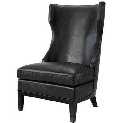 Artwood Reed Leather Armchair Mountain Black Artwood Reed Leather Armchair Mountain Black
