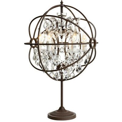 Artwood Rome Table Lamp Rust / Crystal Artwood Rome Table Lamp Rust / Crystal