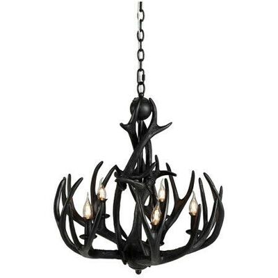 Artwood Antler Kronleuchter schwarz Artwood Antler Kronleuchter schwarz