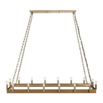 Artwood Crown Rectangular Ceiling Lamp Antique Brass Artwood Crown Rectangular Ceiling Lamp Antique Brass