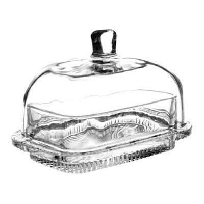 Newport Nymphea Butter Dish Clear Glass Newport Nymphea Butter Dish Clear Glass