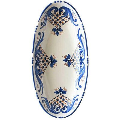 Newport Fontane Bianche Servierplatte weiß/blau Newport Fontane Bianche Servierplatte weiß/blau