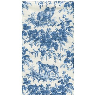 Caspari Hunting Toile Blue Servietten 15er-Pack Caspari Hunting Toile Blue Servietten 15er-Pack