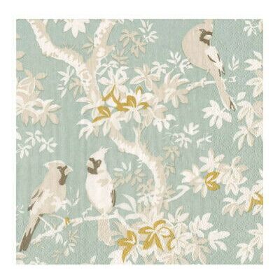 Caspari Scenic Songbirds Servietten blau 20er-Pack Caspari Scenic Songbirds Servietten blau 20er-Pack