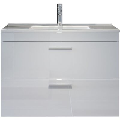 Interfurn Devon unterschrank mit Waschbecken 2 Schubladen weiß, weiß Hochglanz. Interfurn Devon unterschrank mit Waschbecken 2 Schubladen weiß, weiß Hochglanz.