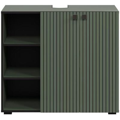 Interfurn PureBliss Waschbeckenunterschrank grün. Interfurn PureBliss Waschbeckenunterschrank grün.