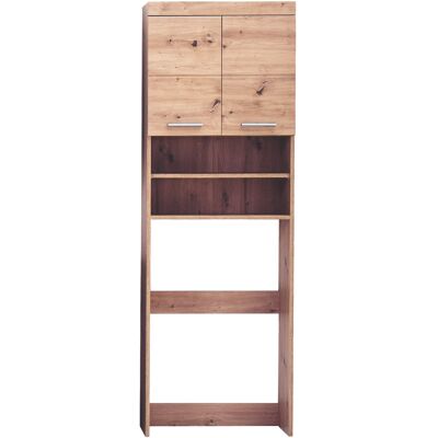 Interfurn AmandaMando Waschmaschinenüberbau 2 Türen, 2 offene Fächer Eiche Dekor. Interfurn AmandaMando Waschmaschinenüberbau 2 Türen, 2 offene Fächer Eiche Dekor.