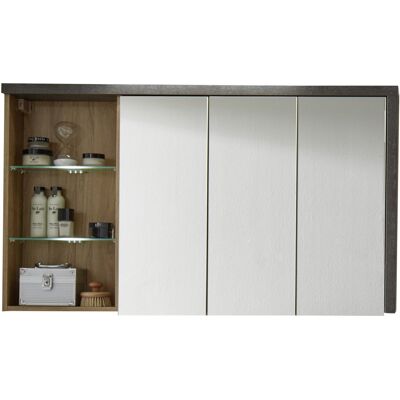 Møbel24 Bay Bad Spiegelschrank - 3 Türen, 3 offene Fächer Møbel24 Bay Bad Spiegelschrank - 3 Türen, 3 offene Fächer