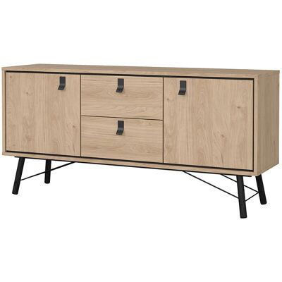 Tvillum Ry Sideboard 2 Türen 2 Schubladen Eiche Dekor. Tvillum Ry Sideboard 2 Türen 2 Schubladen Eiche Dekor.