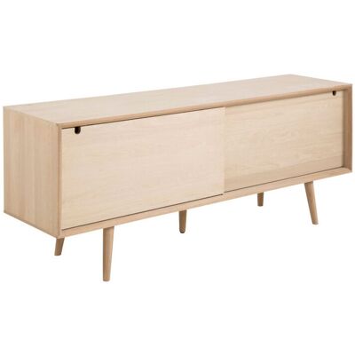 Actona Canes Sideboard mit 2 Türen aus Eiche Furnier und massive Eiche weiss gelaugt. Actona Canes Sideboard mit 2 Türen aus Eiche Furnier und massive Eiche weiss gelaugt.