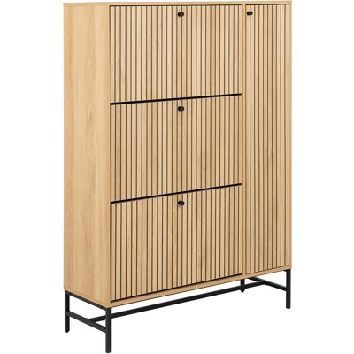 Signature Norelia Schuhschrank - Eichenoptik - Modern Lamellen - Schuhaufbewahrung Signature Norelia Schuhschrank - Eichenoptik - Modern Lamellen - Schuhaufbewahrung