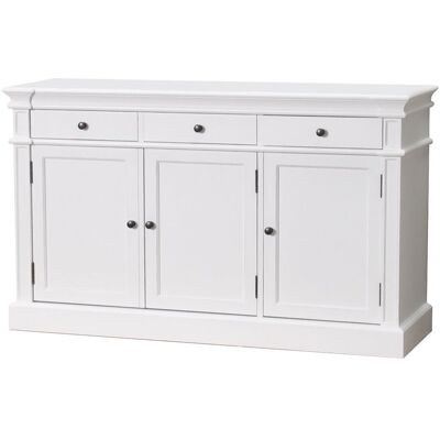 Furnconsult Amaretta Sideboard antik weiß, antik patiniert, mit 3 Türen und 3 Schubladen. Breite 142 cm, Höhe 86 cm. Furnconsult Amaretta Sideboard antik weiß, antik patiniert, mit 3 Türen und 3 Schubladen. Breite 142 cm, Höhe 86 cm.