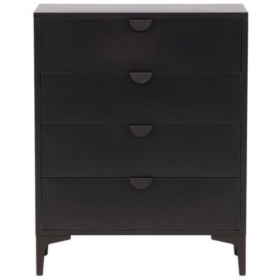 Piring Kommode 4 Schubladen schwarz. Piring Kommode 4 Schubladen schwarz.