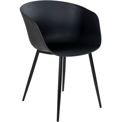 Møbel24 2 x Rolino Gartenstuhl Schwarz Møbel24 2 x Rolino Gartenstuhl Schwarz