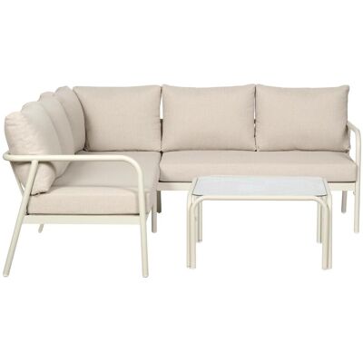 Schou Olga Sofa-Set mit Kissen beige. Schou Olga Sofa-Set mit Kissen beige.