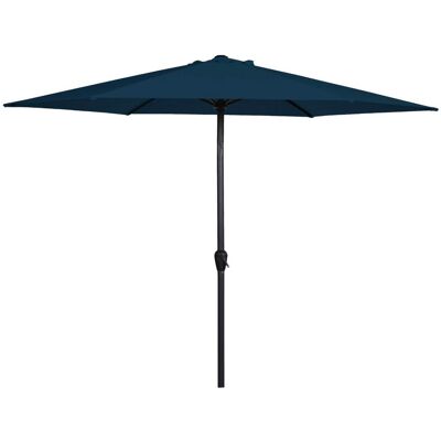 Schou Joakim Sonnenschirm mit Kurbel und Neigung Ø3M blau. Schou Joakim Sonnenschirm mit Kurbel und Neigung Ø3M blau.