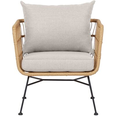 Ebuy24 Nina Gartensessel Beige - Gartenmöbel Ebuy24 Nina Gartensessel Beige - Gartenmöbel