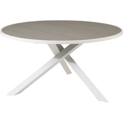 Venture Design Parma Esstisch Ø140cm weiß grau. Venture Design Parma Esstisch Ø140cm weiß grau.